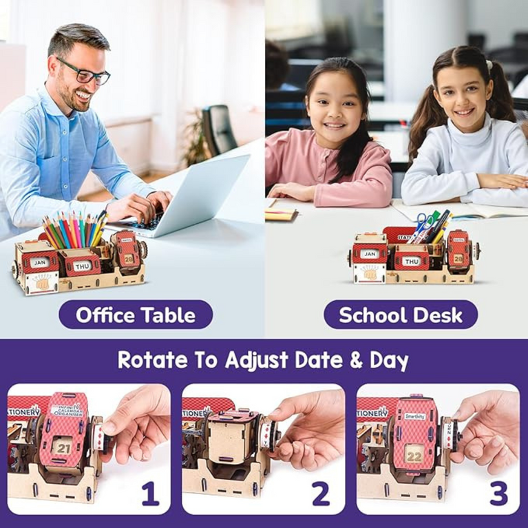 Smartivity DIY Infinity Calendar & Stationery Organizer | STEM Toy for Kids 8-14