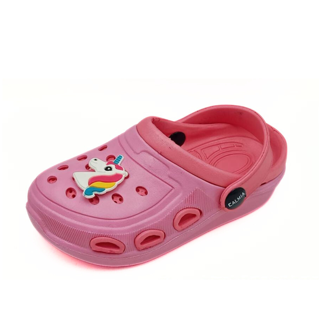 Cute Walk by Ninos Clogs with Unicorn Applique