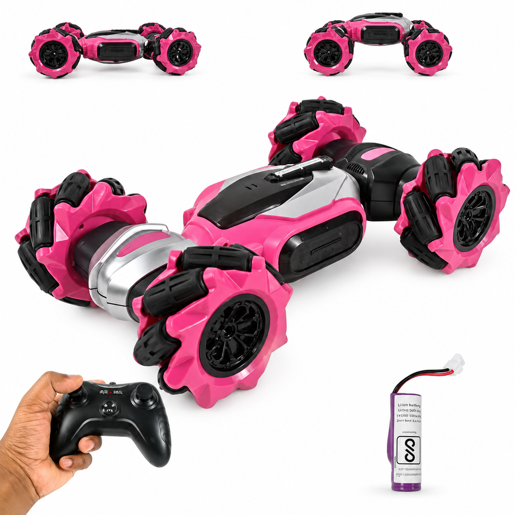 360° RC Stunt Drift Car for Kids – Rechargeable Remote Control Toy Car