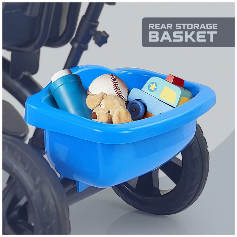 Dash Thunder 2 in 1 Tricycle for Kids with Parental Handle & Storage Basket