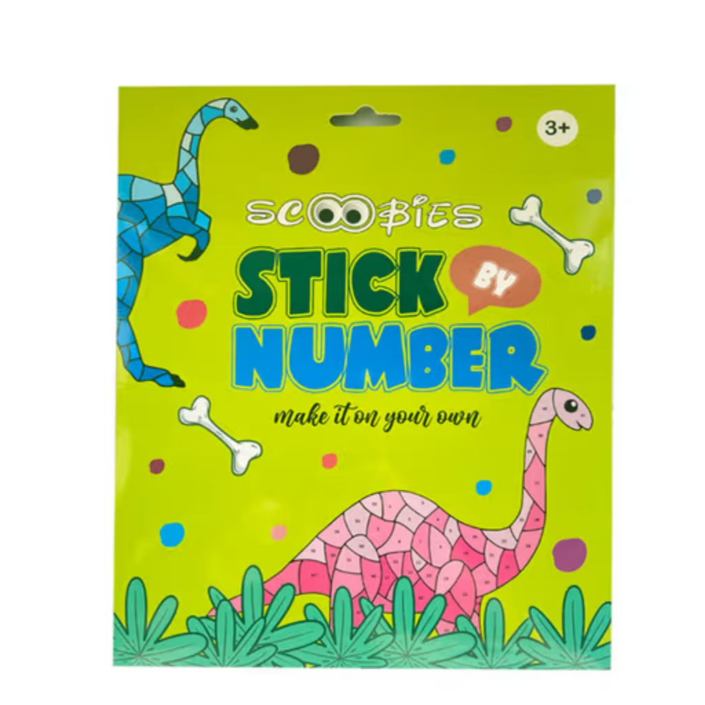 Scoobies Stick By number -Dinosaur Design