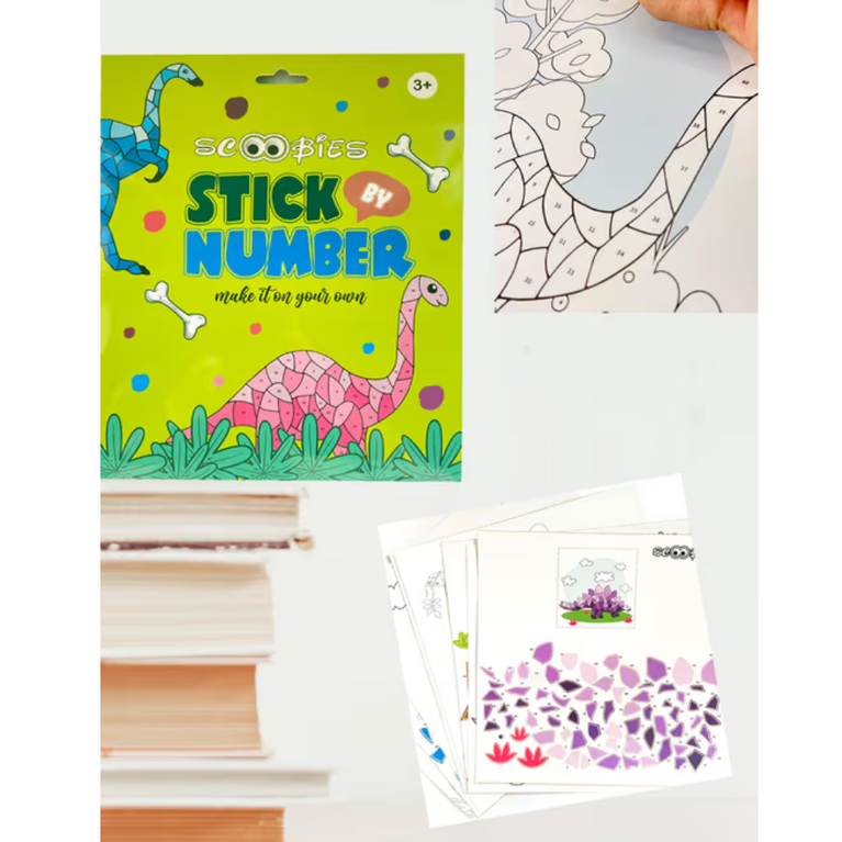 Scoobies Stick By number -Dinosaur Design