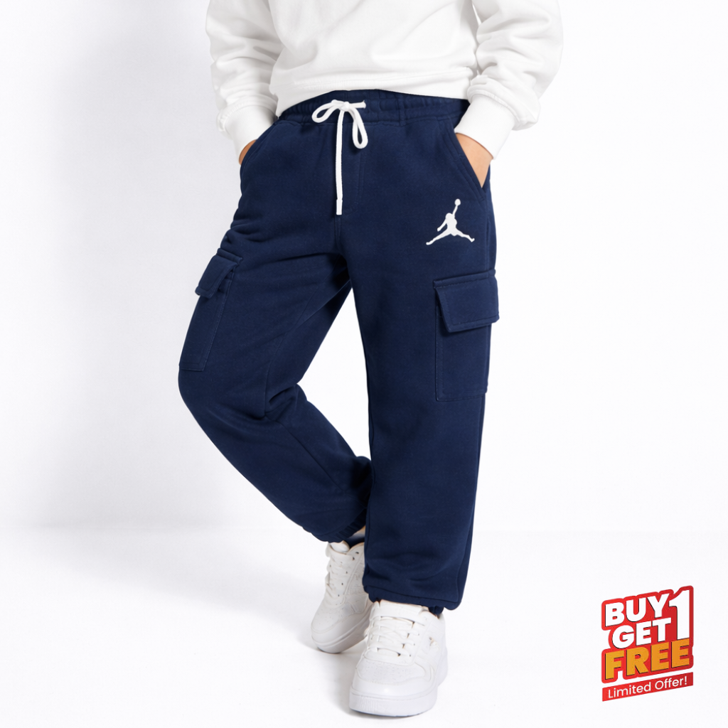 Kids' JD Active Winter Cargo Pants | Fleece-Insulated Sport Joggers