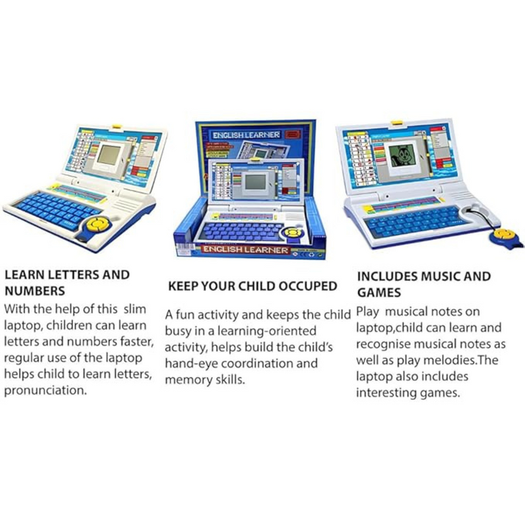 Nino's Kids Educational Laptop Toy with 20 Games & Activities | Learning Computer for Boys & Girls
