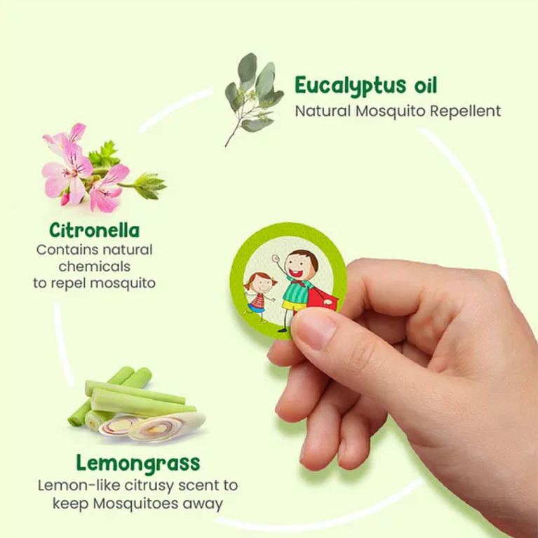 Mother Sparsh Baby Mother Sparsh 100% Natural Mosquito Repellent Patches for Babies and Children - 24 Patches