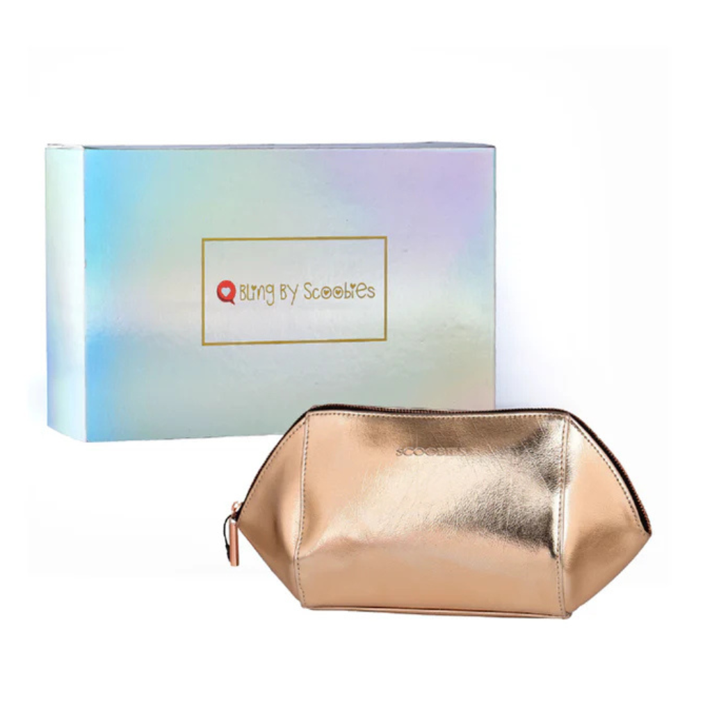 Scoobies-Bewitching Gold Makeup Pouch - Perfect for on the go