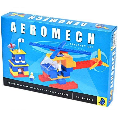 Aeromech Creative Imaginative Interlocking constructive Building Blocks Aircraft Game