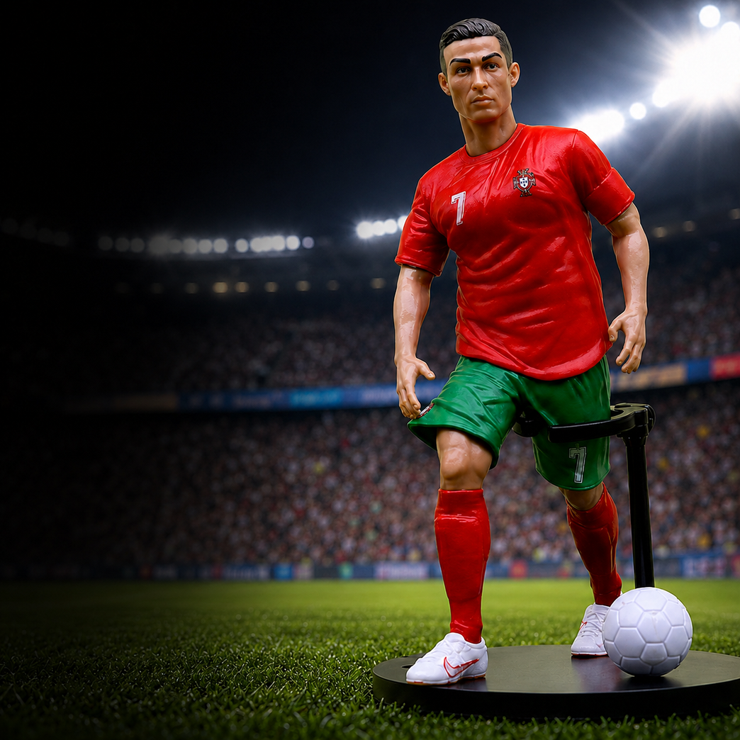 Cristiano Ronaldo| Football Legend Collectible PVC Action Figure with Display Stand