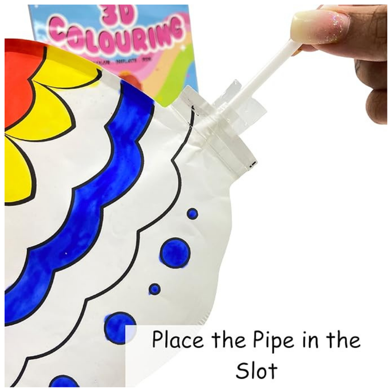 Scoobies 3D Colouring -Inflatable Princess Chelsa