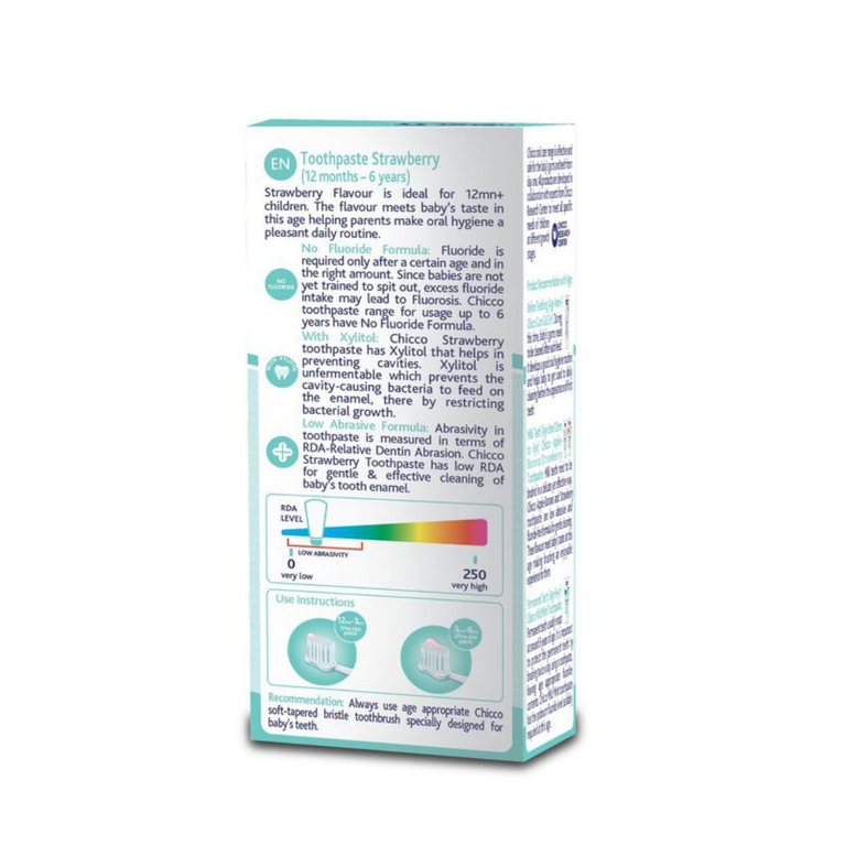 Chicco Dentifricio Toothpaste Strawberry Flavour - 50 gm