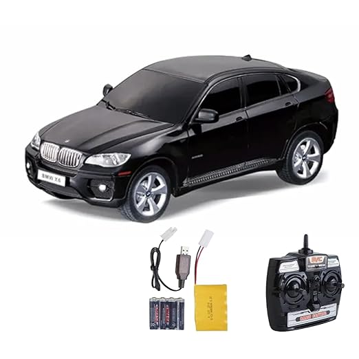 RC Sport Racing Toy Car, Compatible with BMW X6 Model Vehicle with Head & Tail Flashing Light