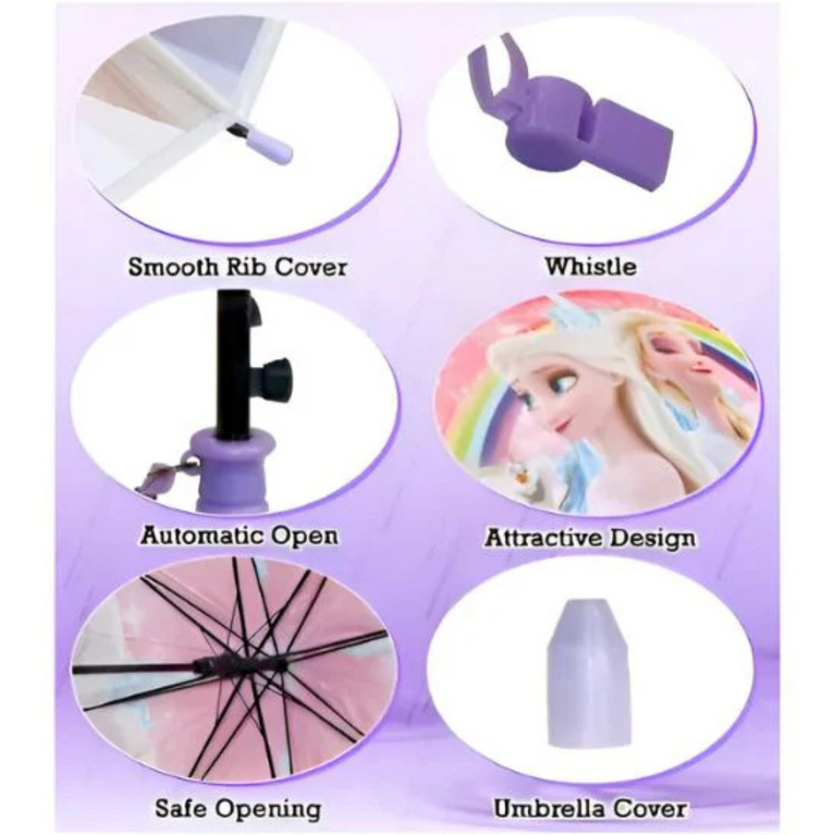 Ninos – Frozen Elsa Kids Umbrella ,Magical Disney Princess Umbrella for Girls