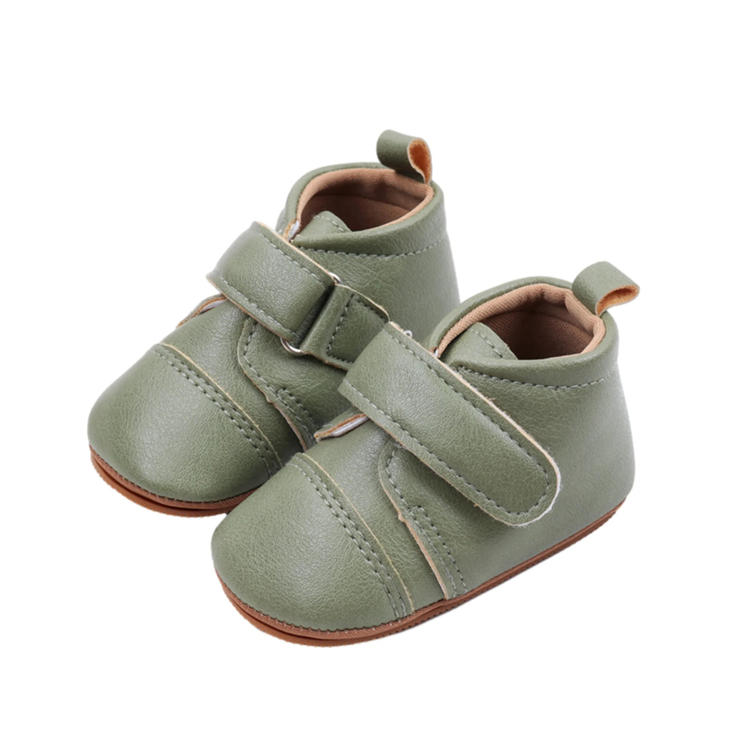 Baby First Walking Shoes Unisex Infant Toddler Soft Anti Slip Sneakers Velcro Closure Shoes