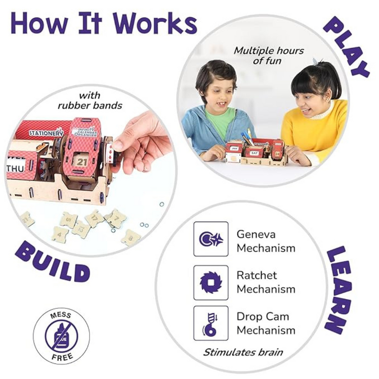 Smartivity DIY Infinity Calendar & Stationery Organizer | STEM Toy for Kids 8-14