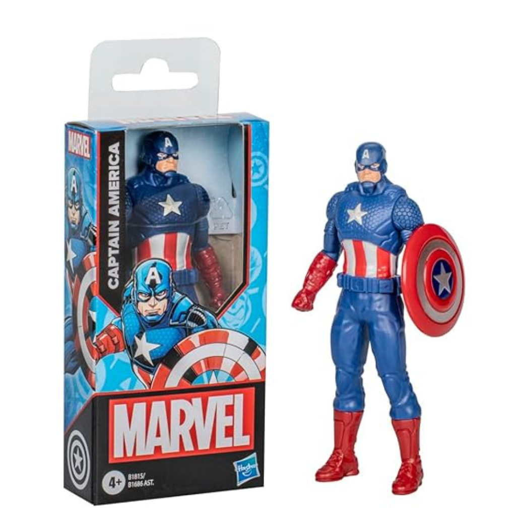 Marvel Captain America Action Figure, 6-Inch, Super Hero Toys and Figures for Kids Ages 4+