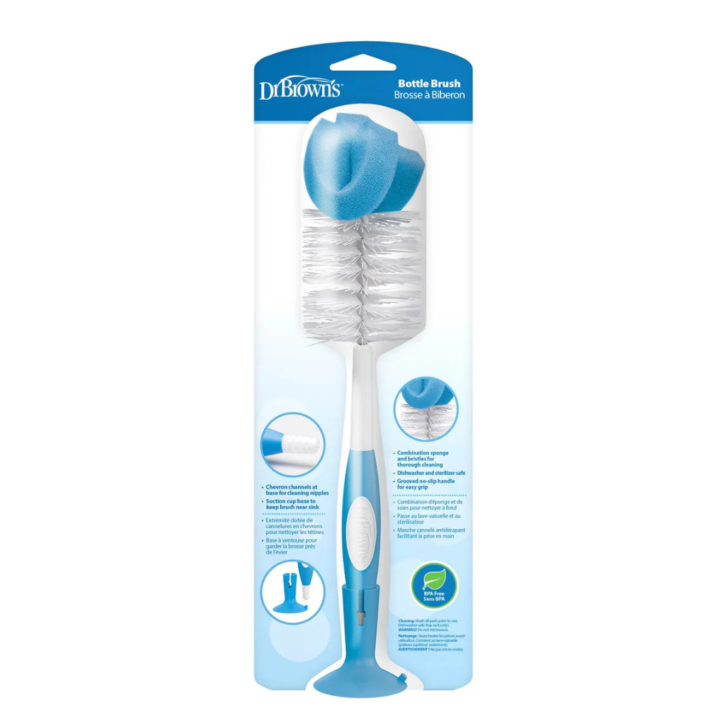 Dr. Brown’s Natural Flow Baby Bottle Brush-Blue
