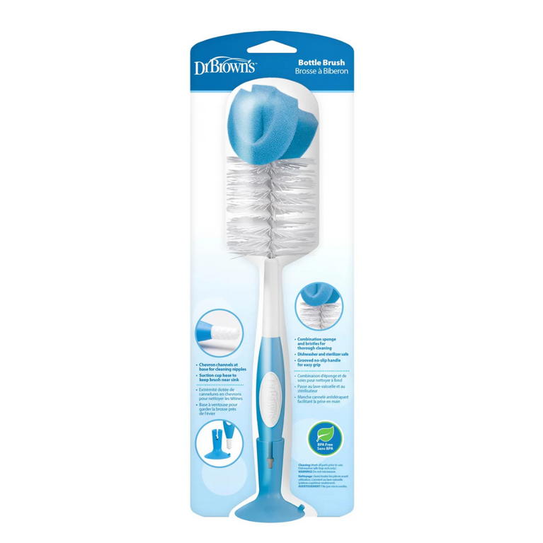 Dr. Brown’s Natural Flow Baby Bottle Brush-Blue