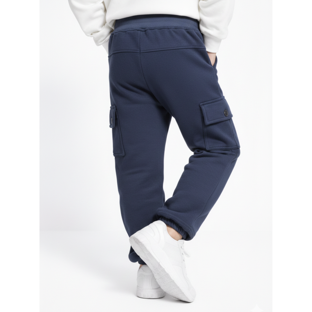 Kids' JD Active Winter Cargo Pants | Fleece-Insulated Sport Joggers