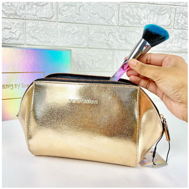 Scoobies-Bewitching Gold Makeup Pouch - Perfect for on the go