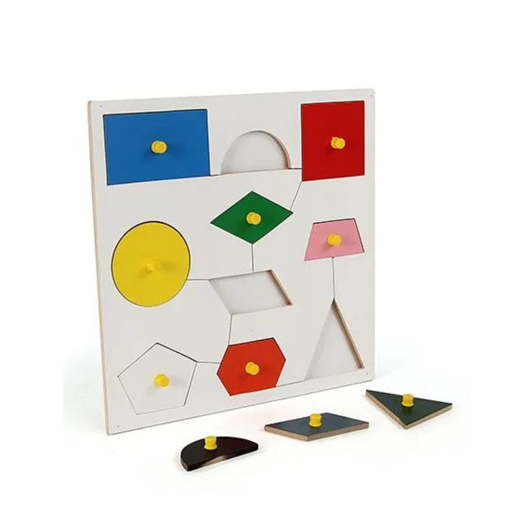 Little Genius - Wooden Insert Shape Board With Big Knob