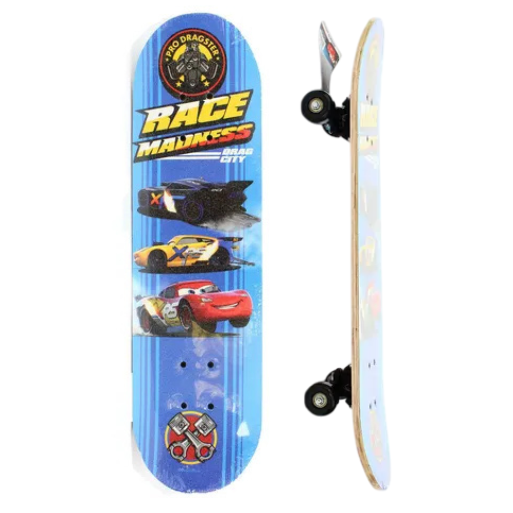 Ninos Worlds 7-layer Maple Wood Skateboard for Kids (Sports Car)