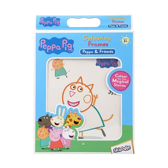 SKOODLE - Peppa & Friends Colouring Frames for Kids