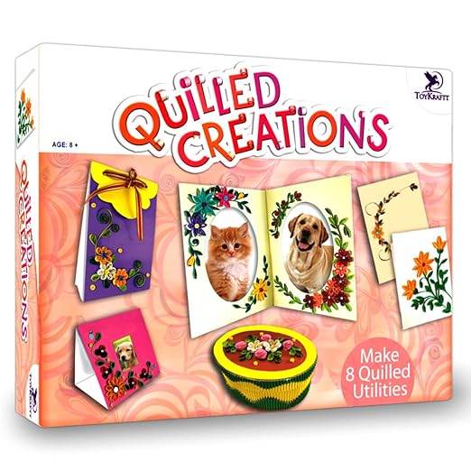 Toykraft: Quilled Creations - Paper Quilling Craft kit for 7 Year olds