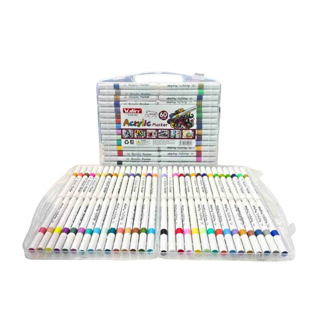Acrylic Marker Colors Multicolor Newest Art Marker Set -60pcs