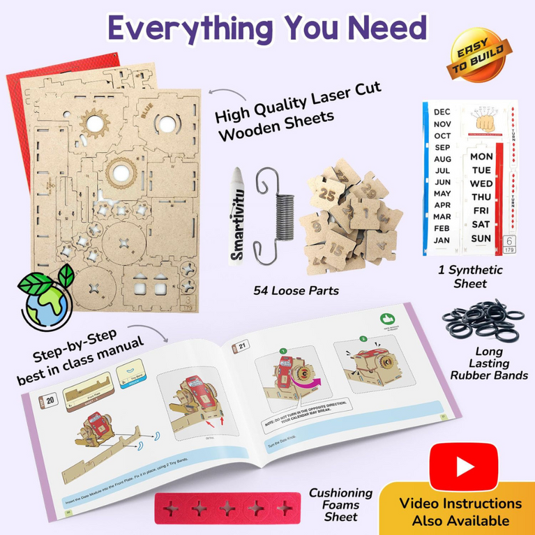 Smartivity DIY Infinity Calendar & Stationery Organizer | STEM Toy for Kids 8-14