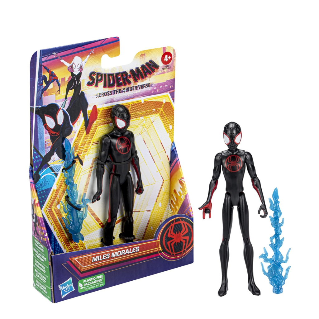 Marvel Spider-Man: Across The Spider-Verse Miles Morales Toy, 6-Inch-Scale Action Figure with Web Accessory
