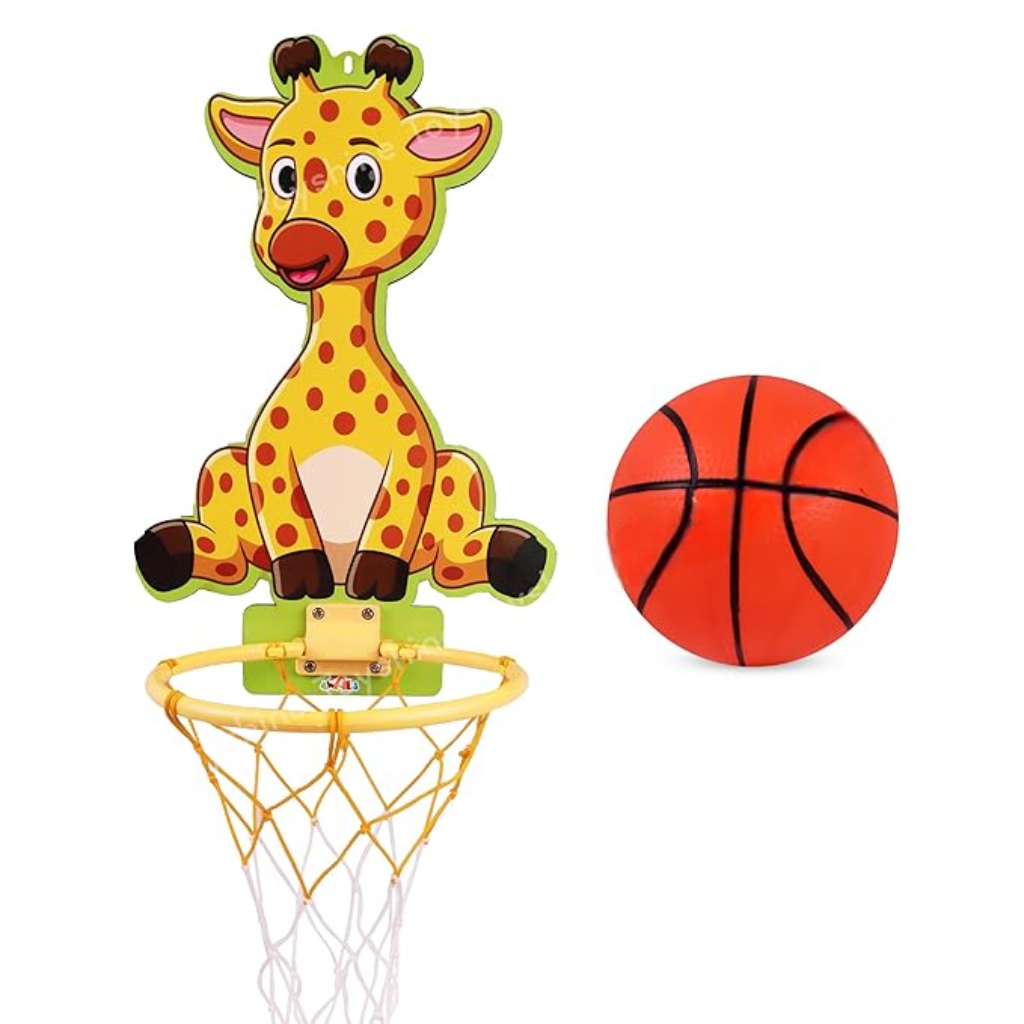 Awals-Animal Design Kids Mini Basketball Hoop Set