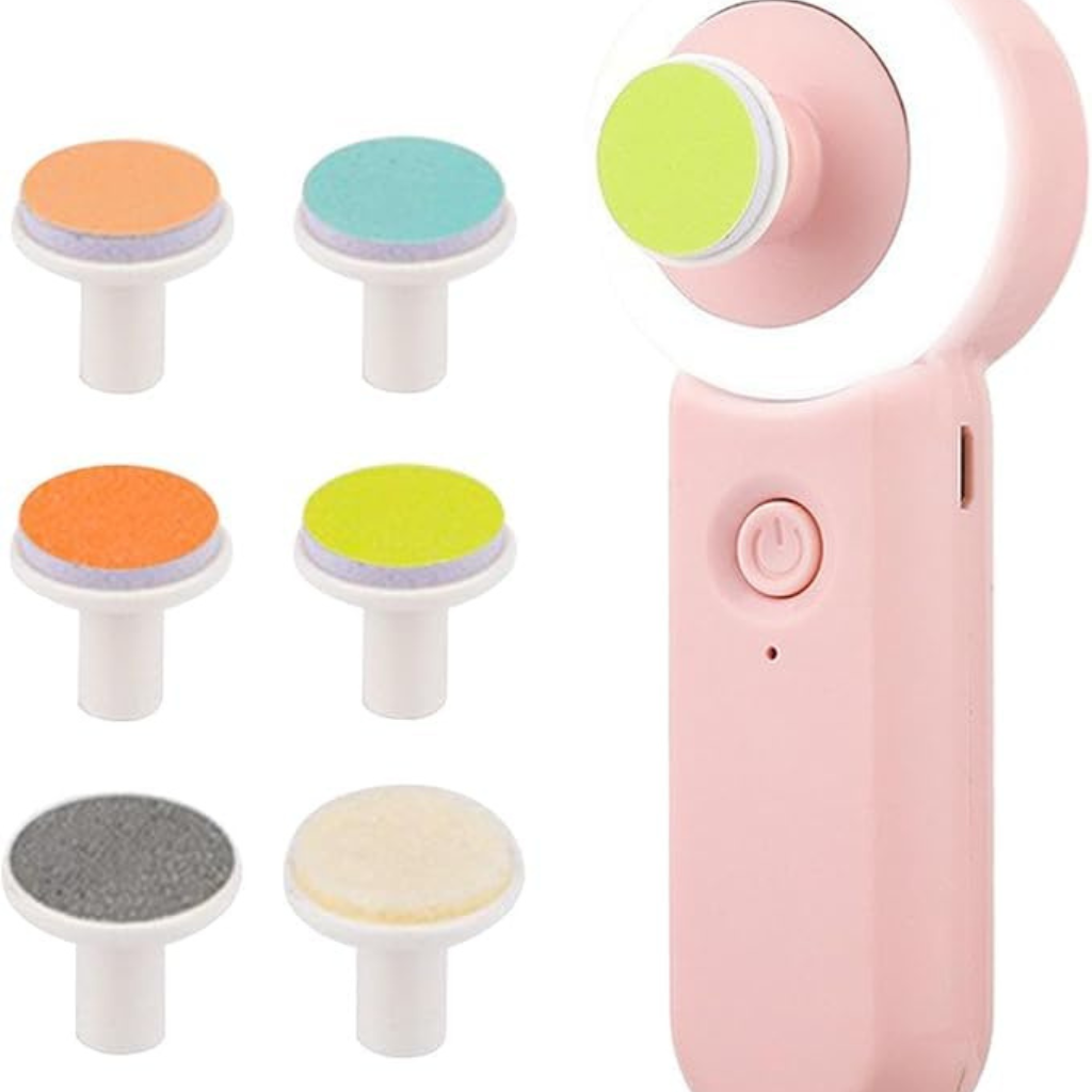 Ninos Worlds Baby Nail Grinder with LED & 6 Heads
