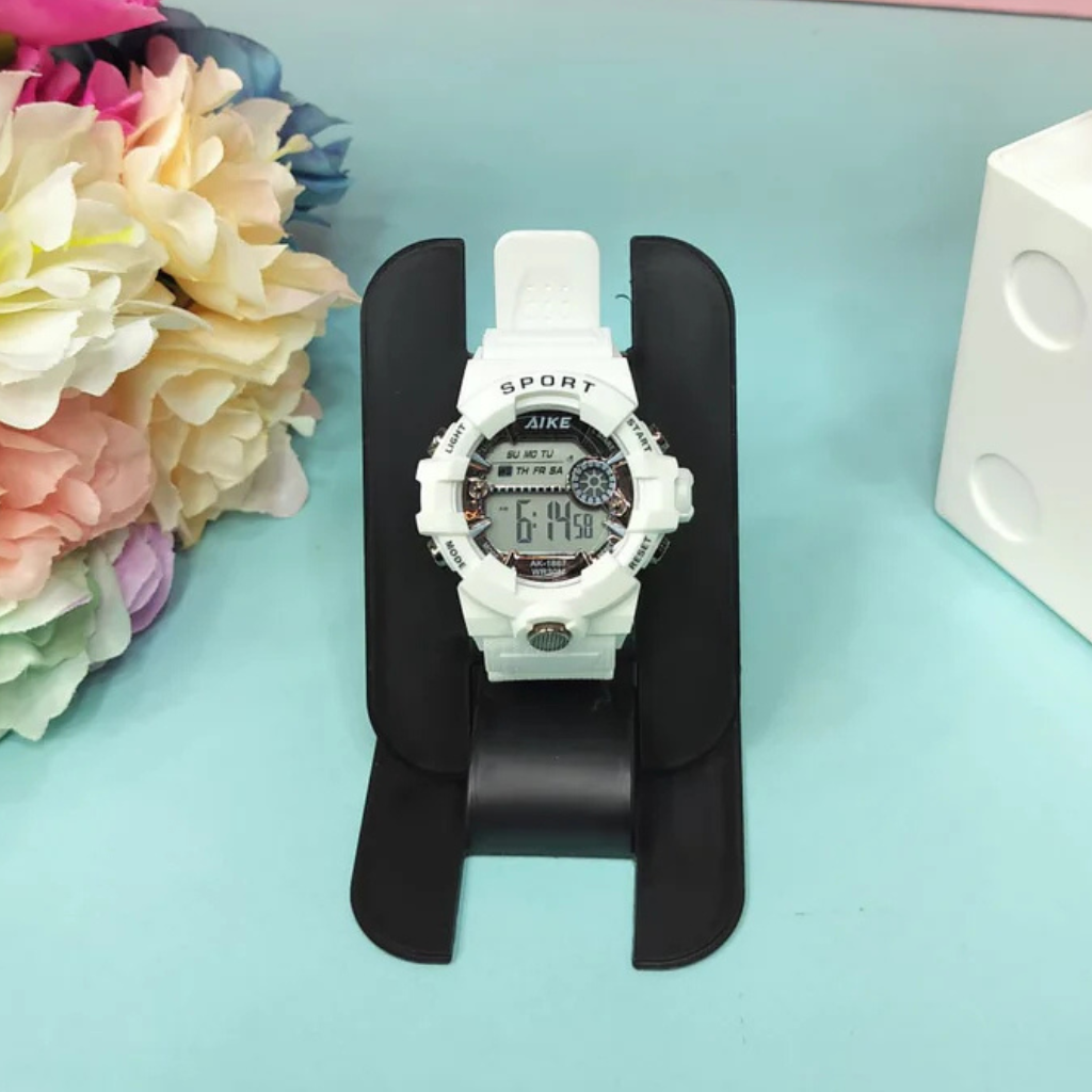 Digital Multi Dial with White Silicone Belt Kids Wrist Watch
