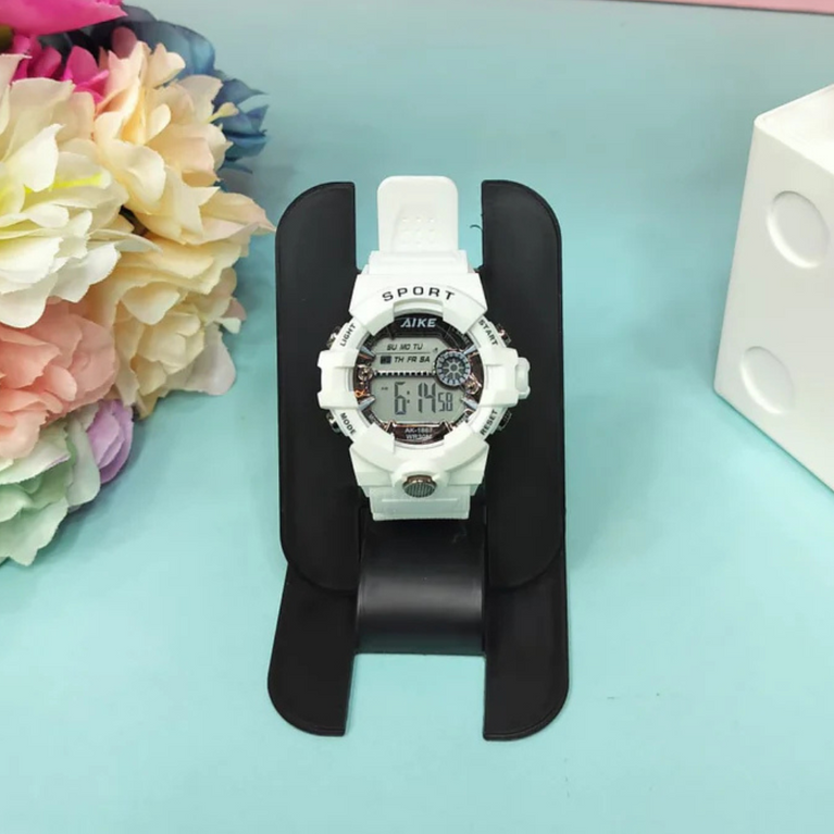 Digital Multi Dial with White Silicone Belt Kids Wrist Watch