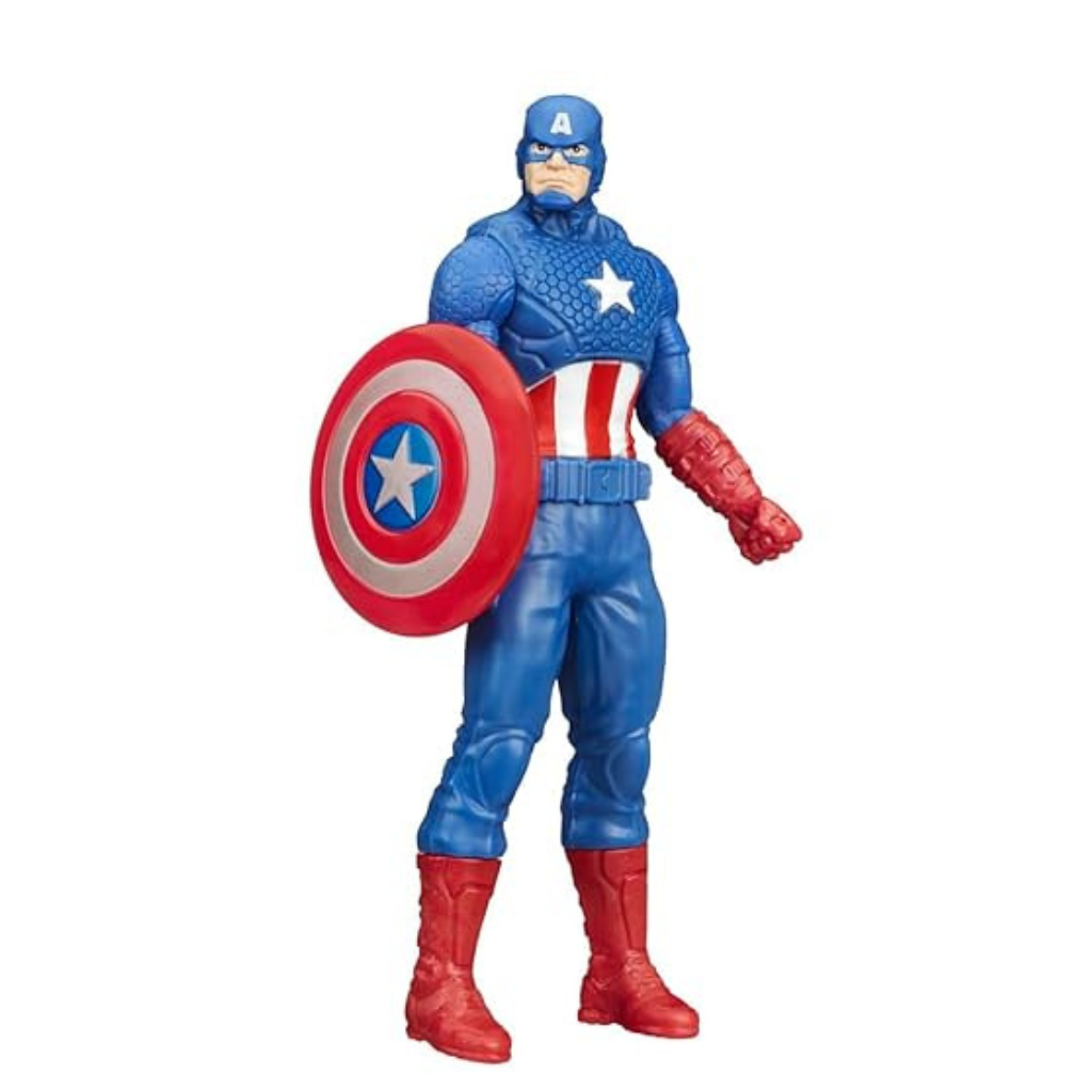 Marvel Captain America Action Figure, 6-Inch, Super Hero Toys and Figures for Kids Ages 4+