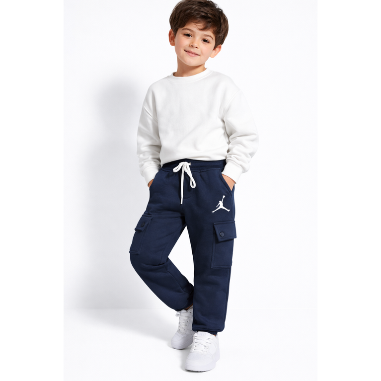 Kids' JD Active Winter Cargo Pants | Fleece-Insulated Sport Joggers
