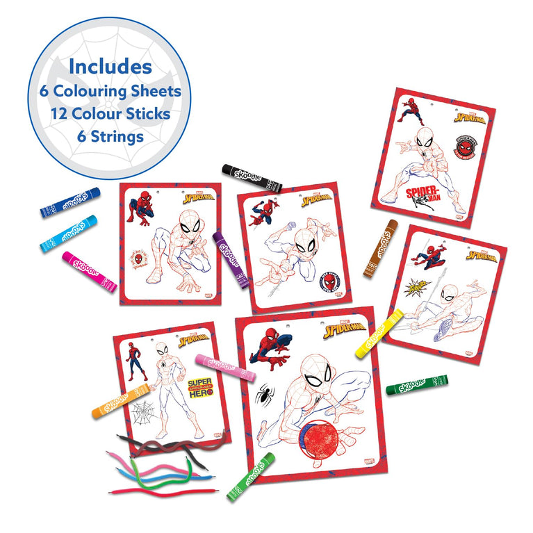 SKOODLE-Spider Marvel Spiderman Colouring Frames for Kids