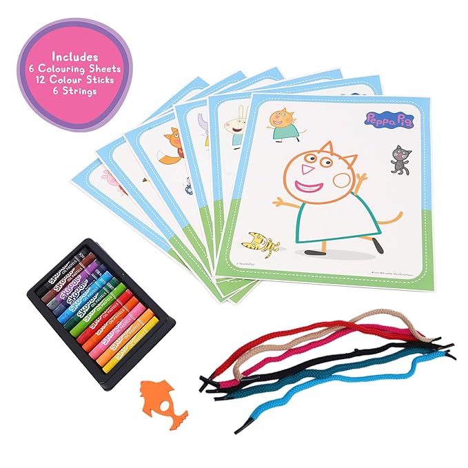 SKOODLE - Peppa & Friends Colouring Frames for Kids