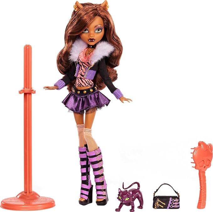 Monster High Clawdeen Wolf Reproduction Doll Wearing Original Fashion