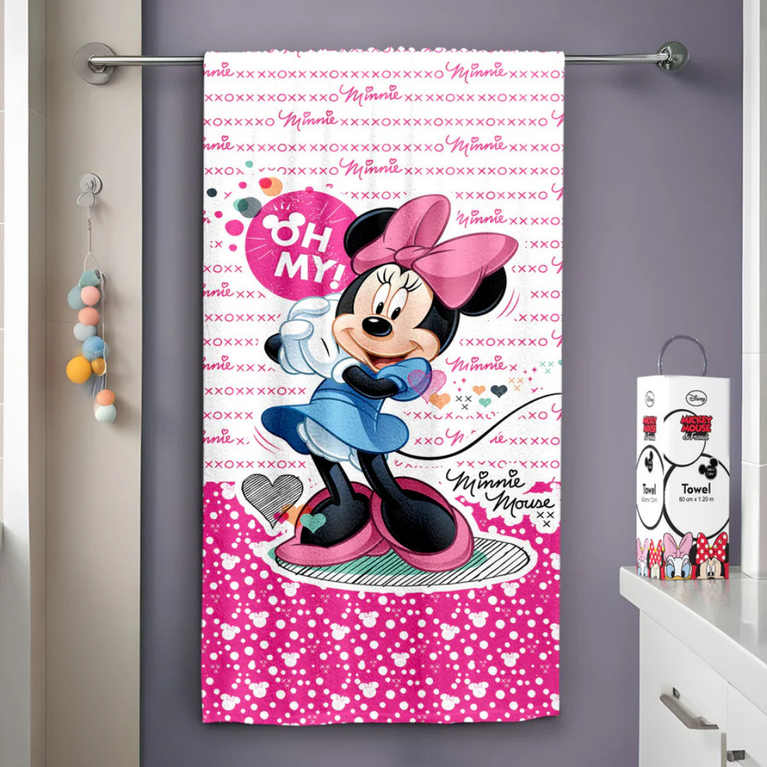 Sassoon- Disney Minnie Mouse Kids Bath Towel