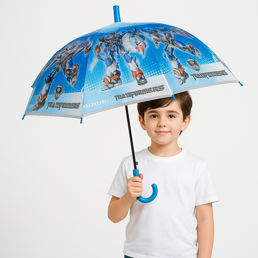 Ninos – Transformer Theme Kids Umbrella ,Magical Umbrella With Whistle for Boys