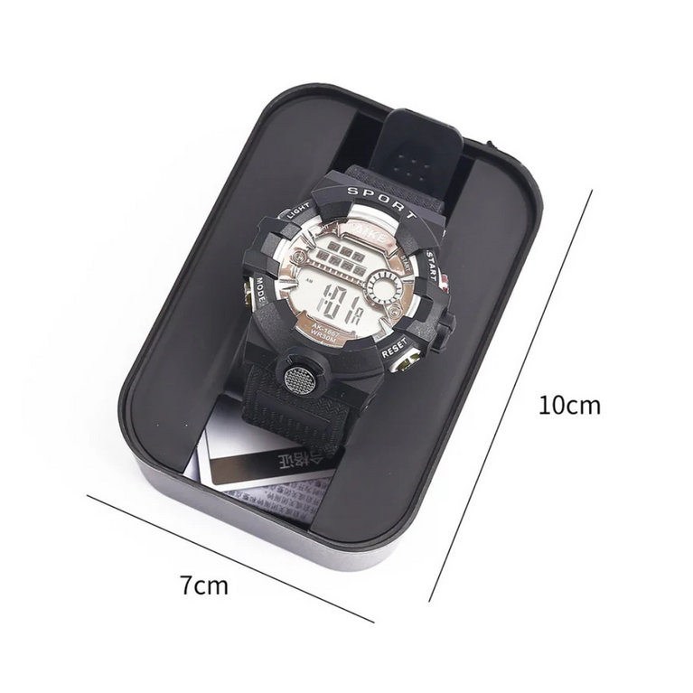 Digital Multi Dial with White Silicone Belt Kids Wrist Watch