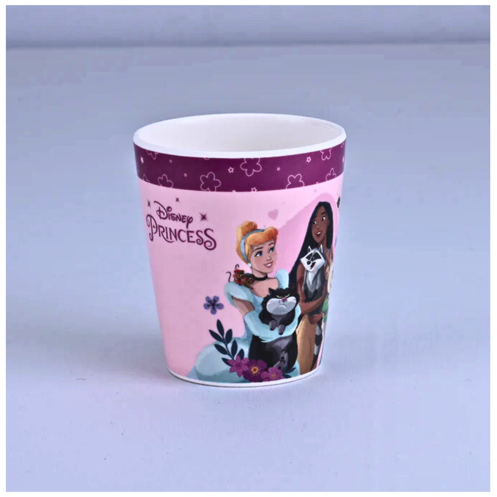 Servewell Kids Glass with Disney Princess Theme Grey- 280 ml