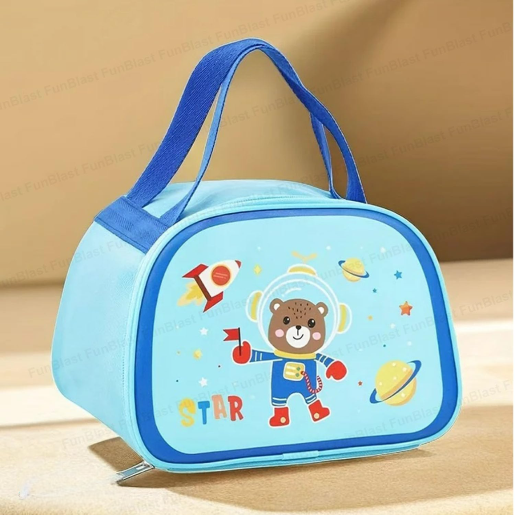 Kids Cartoon Insulated Tiffin Bag for School ,Multi-Purpose Travel Lunch Box