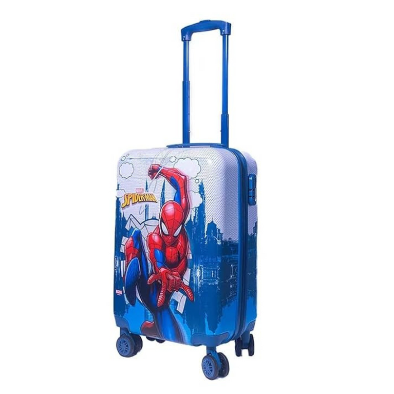 Striders-Swing into Adventure with Our Spiderman Luggage Bag, 20 Inches, 3Y+