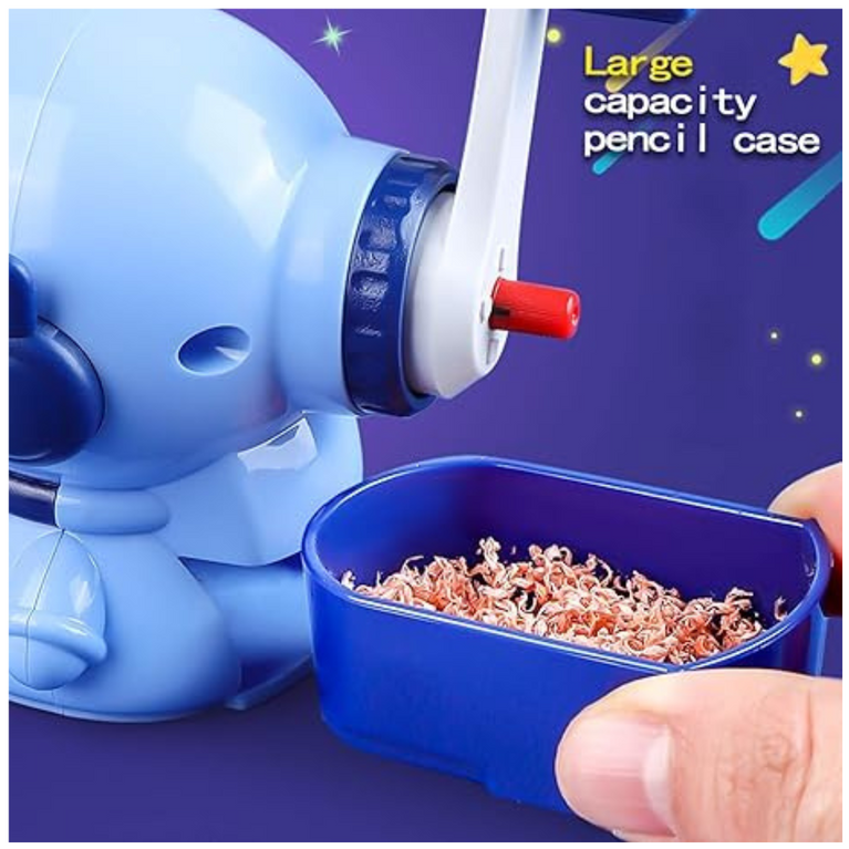 Cute Cartoon Space Rocket Pencil Sharpeners for Kids and Artists
