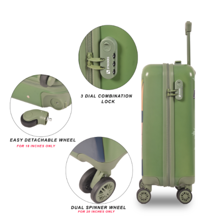 STRIDERS- Striders Trolley Luggage Bag with Naruto Print