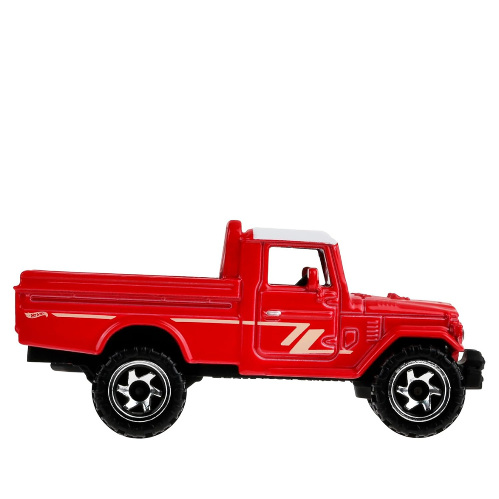 Toyota Land Cruiser Pickup Die-Cast Car (Red) | Off-Road Toy Truck | Collectible Model