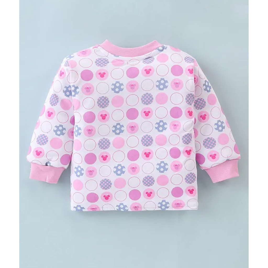 Doreme- Terry Knit Full Sleeves Winter Night Suit Padded Set With Abstract Print