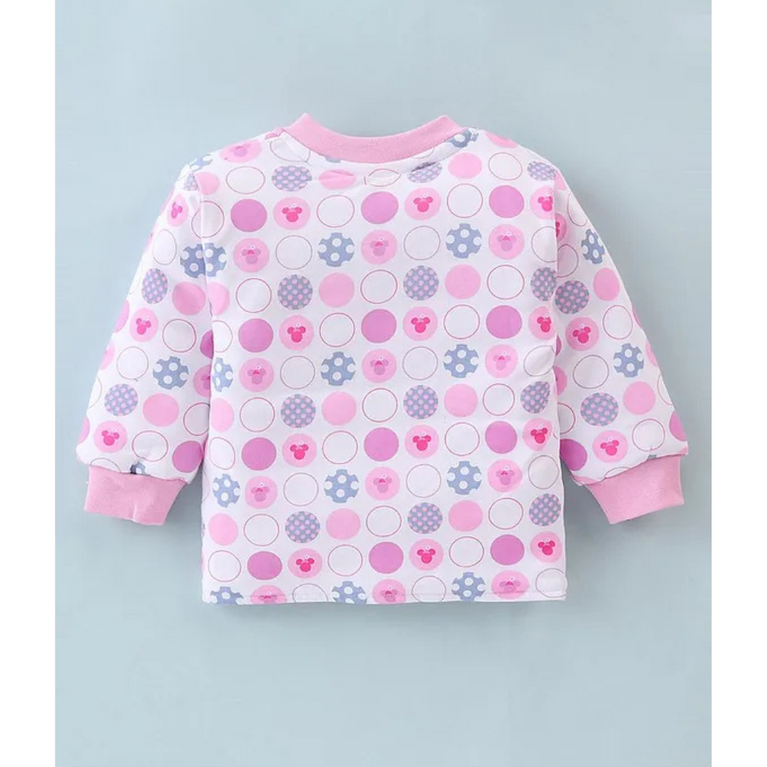 Doreme- Terry Knit Full Sleeves Winter Night Suit Padded Set With Abstract Print